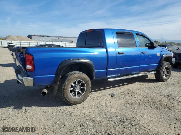 2007 Dodge Ram 2500 SLT with VIN 3D7KS29A97G805663, listed as a Copart auction lot 75465184 with 163,499 mi miles and Salvage Title. Bid and sale history available at carsss.com. Image 3.