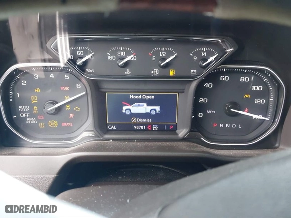 2019 GMC Sierra 1500 SLT with VIN 1GTU9DED0KZ423413, listed as a IAAI auction lot 41126279 with 98,781 mi miles. Bid and sale history available at carsss.com. Image 7.
