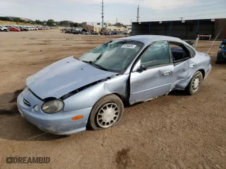 1998 Ford Taurus SE Comfort with VIN 1FAFP53S7WG223397, listed as a Copart auction lot 74794624 with 76,614 mi miles and Salvage Title. Bid and sale history available at carsss.com. Image 1.