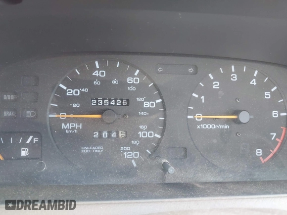 1997 Nissan Altima XE with VIN 1N4BU31D8VT205299, listed as a IAAI auction lot 42081935 with 235,426 mi miles. Bid and sale history available at carsss.com. Image 7.