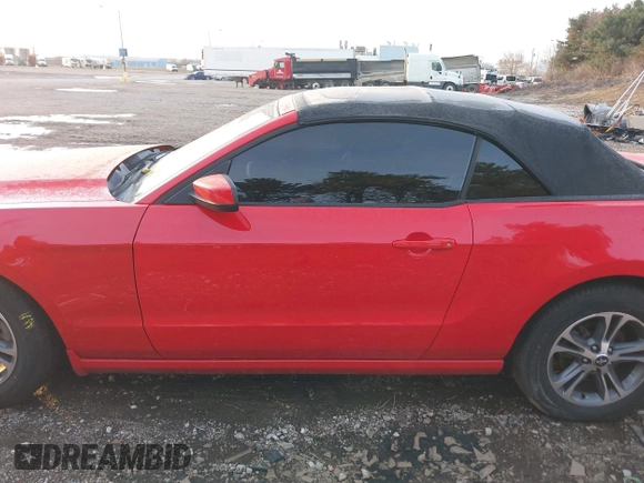 2014 Ford Mustang V6 with VIN 1ZVBP8EM6E5306738, listed as a IAAI auction lot 41226593 with 98,553 mi miles. Bid and sale history available at carsss.com. Image 14.