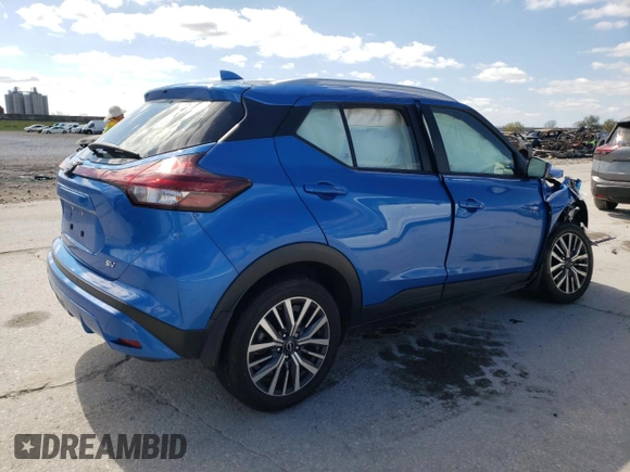 2024 Nissan Kicks SV with VIN 3N1CP5CV1RL480372, listed as a Copart auction lot 48976995 with 24,419 mi miles and Salvage Title. Bid and sale history available at carsss.com. Image 3.