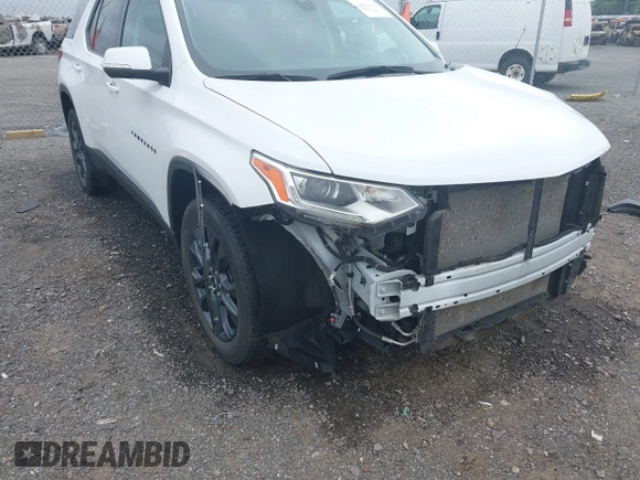 2021 Chevrolet Traverse RS with VIN 1GNERJKW9MJ233563, listed as a IAAI auction lot 42505578 with 57,999 mi miles and . Bid and sale history available at DreamBid. Image 19.