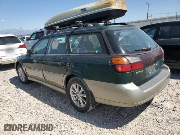 2001 Subaru Legacy Outback with VIN 4S3BH675817616897, listed as a Copart auction lot 59056125 with 120,652 mi miles and Clean title. Bid and sale history available at DreamBid. Image 2.