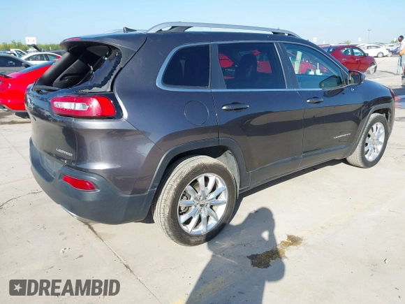 2016 Jeep Cherokee Limited with VIN 1C4PJLDS7GW159825, listed as a IAAI auction lot 41951609 with 102,624 mi miles and . Bid and sale history available at DreamBid. Image 4.