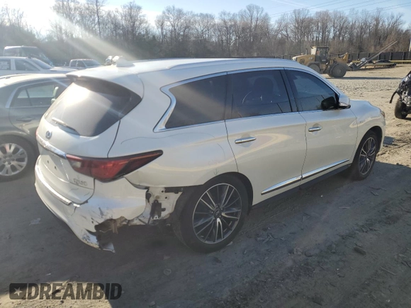 2019 Infiniti QX60 Luxe z VIN 5N1DL0MM4KC521421, wystawiony jako Copart lot #46708395 z przebiegiem 96 318 mil mil oraz Szkoda całkowita • Salvage title. Historia ofert i sprzedaży dostępna na DreamBid. Obrazek 3.