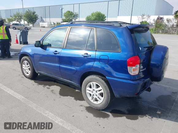 2003 Toyota RAV4 with VIN JTEGH20V630113868, listed as a IAAI auction lot 42091639 with 167,781 mi miles. Bid and sale history available at carsss.com. Image 3.