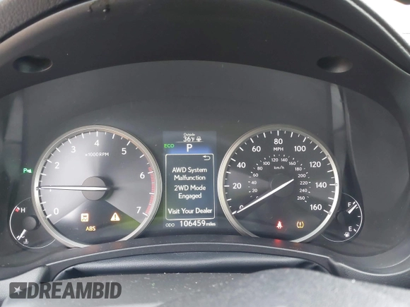 2016 Lexus NX 200t with VIN JTJBARBZ1G2073198, listed as a IAAI auction lot 41706024 with 106,459 mi miles and . Bid and sale history available at DreamBid. Image 7.