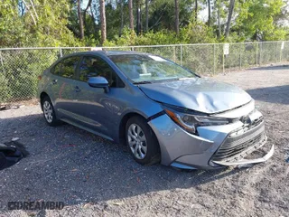 2023 Toyota Corolla LE with VIN 5YFB4MDE8PP053376, listed as a IAAI auction lot 41546226 with 38,215 mi miles. Bid and sale history available at carsss.com. Image 1.