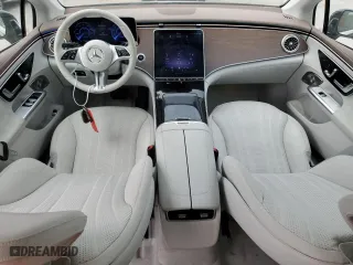 2023 Mercedes-Benz EQE with VIN W1KEG2BB4PF015190, listed as a Copart auction lot 55633594 with 14,807 mi miles and Salvage Title. Bid and sale history available at carsss.com. Image 8.