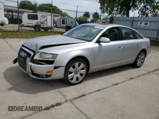 2007 Audi A6 3.2L with VIN WAUDH74F77N148738, listed as a Copart auction lot 52797415 with 155,010 mi miles and Salvage Title. Bid and sale history available at carsss.com. Image 1.