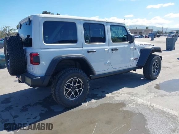 2025 Jeep Wrangler Rubicon with VIN 1C4PJXFN9SW523685, listed as a IAAI auction lot 41945204 with 24 mi miles and . Bid and sale history available at DreamBid. Image 4.