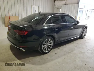 2019 Audi A4 Premium z VIN WAUDNAF44KN018264, wystawiony jako Copart lot #49462545 z przebiegiem 78 627 mil mil oraz Czysty tytuł • Clean title. Historia ofert i sprzedaży dostępna na DreamBid. Obrazek 3.