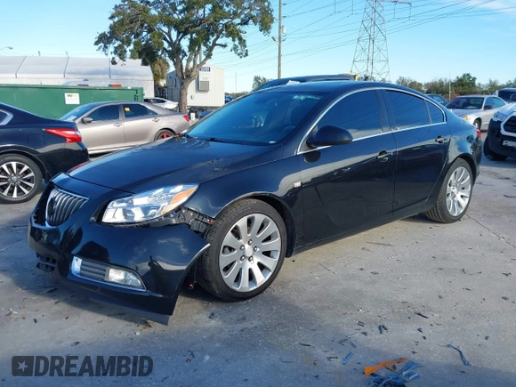 2011 Buick Regal CXL Turbo TO7 with VIN W04G15GV2B1089250, listed as a IAAI auction lot 41396416 with 157,216 mi miles. Bid and sale history available at carsss.com. Image 2.