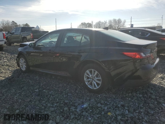 2025 Toyota Camry LE with VIN 4T1DAACK1SU533001, listed as a Copart auction lot 43747945 with 9,236 mi miles and Salvage Title. Bid and sale history available at DreamBid. Image 2.