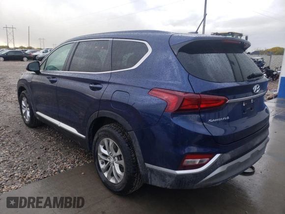2019 Hyundai Santa Fe SE with VIN 5NMS2CAD6KH020584, listed as a Copart auction lot 66609482 with 73,652 mi miles. Bid and sale history available at carsss.com. Image 3.
