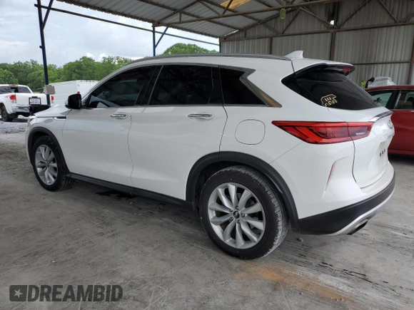 2019 Infiniti QX50 Luxe с VIN 3PCAJ5M13KF108943, выставлен на аукционе Copart как лот 56551695 с пробегом 104 381 миль миль и Списание • Salvage title. История ставок и продаж доступна на DreamBid. Изображение 2.