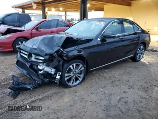 2021 Mercedes-Benz C 300 with VIN W1KWF8EB7MR642434, listed as a Copart auction lot 80704604 with 67,064 mi miles and Salvage Title. Bid and sale history available at carsss.com. Image 1.