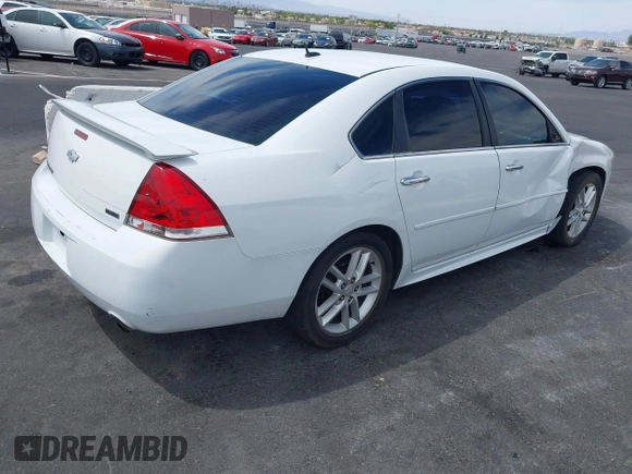 2013 Chevrolet Impala LTZ with VIN 2G1WC5E38D1258965, listed as a IAAI auction lot 42001465 with 139,929 mi miles and . Bid and sale history available at DreamBid. Image 4.