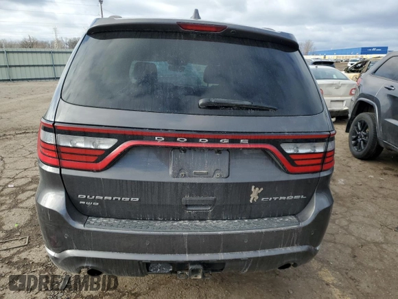 2017 Dodge Durango Citadel with VIN 1C4RDJEG5HC937704, listed as a Copart auction lot 43774085 with 108,628 mi miles and Salvage Title. Bid and sale history available at carsss.com. Image 6.