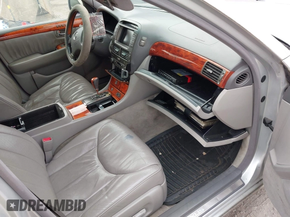2003 Lexus LS 430 with VIN JTHBN30F630112725, listed as a IAAI auction lot 42023179 with Not Provided miles and . Bid and sale history available at DreamBid. Image 5.