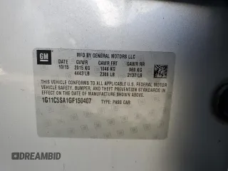 2016 Chevrolet Malibu Limited LT with VIN 1G11C5SA1GF150407, listed as a Copart auction lot 76201484 with 0 mi miles and Salvage Title. Bid and sale history available at carsss.com. Image 13.
