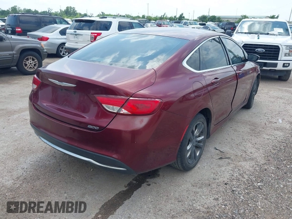 2016 Chrysler 200 Limited with VIN 1C3CCCAB4GN176704, listed as a IAAI auction lot 42130167 with 212,514 mi miles and . Bid and sale history available at DreamBid. Image 4.