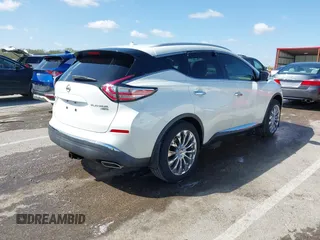 2015 Nissan Murano SL with VIN 5N1AZ2MH1FN235715, listed as a IAAI auction lot 41963660 with 59,566 mi miles and . Bid and sale history available at DreamBid. Image 4.