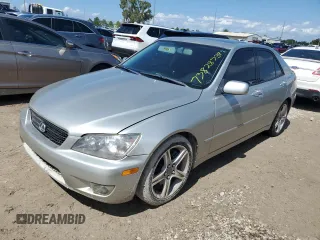 2005 Lexus IS 300 with VIN JTHBD192250100758, listed as a Copart auction lot 73828734 with Not Provided miles and Salvage Title. Bid and sale history available at DreamBid. Image 1.