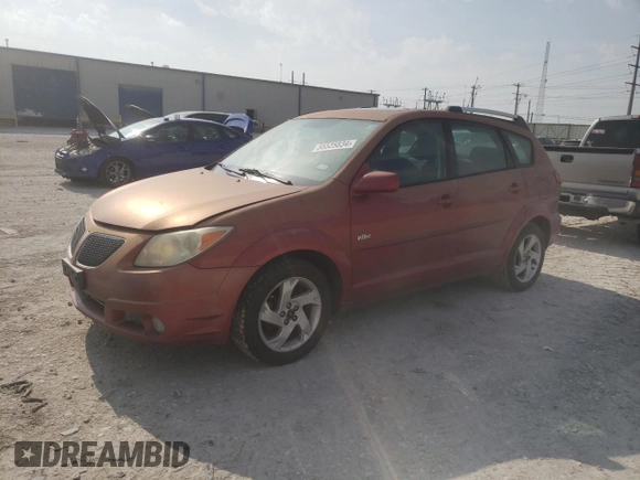 2005 Pontiac Vibe with VIN 5Y2SL63815Z482680, listed as a Copart auction lot 55525834 with 179,457 mi miles and Clean Title. Bid and sale history available at carsss.com. Image 1.