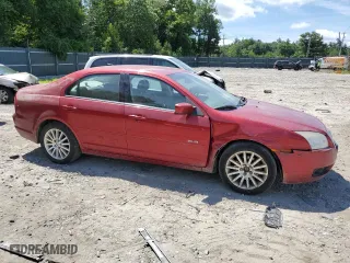 2007 Mercury Milan Premier with VIN 3MEHM08Z47R654714, listed as a Copart auction lot 63026874 with 119,404 mi miles and Salvage Title. Bid and sale history available at carsss.com. Image 4.
