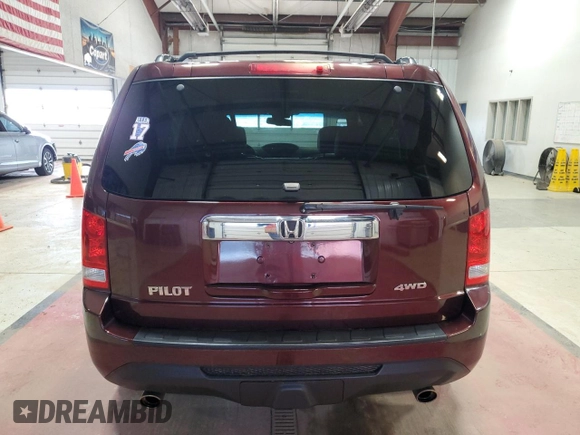 2012 Honda Pilot EX-L with VIN 5FNYF4H75CB051722, listed as a Copart auction lot 51351205 with 91,520 mi miles and Salvage Title. Bid and sale history available at DreamBid. Image 6.