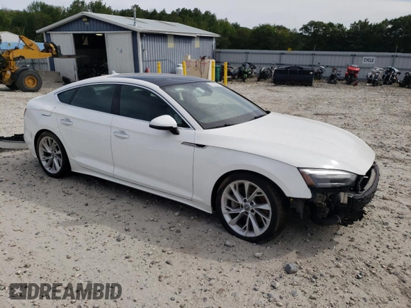 2020 Audi A5 Sportback Premium with VIN WAUANCF51LA008050, listed as a Copart auction lot 68305083 with 56,398 mi miles. Bid and sale history available at carsss.com. Image 4.