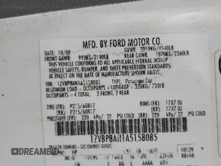 2010 Ford Mustang V6 with VIN 1ZVBP8AN1A5158085, listed as a Copart auction lot 61070745 with Not provided miles and Salvage title. Bid and sale history available at DreamBid. Image 13.