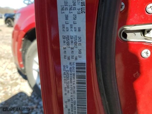 2018 Dodge Journey SXT with VIN 3C4PDCBG9JT521849, listed as a Copart auction lot 48045515 with 94,805 mi miles and Salvage Title. Bid and sale history available at carsss.com. Image 13.