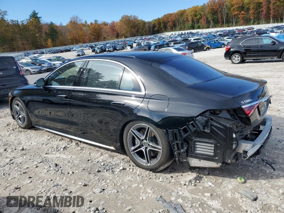 2023 Mercedes-Benz S-Class S 580e with VIN W1K6G6KB7PA195936, listed as a Copart auction lot 76337044 with 18,773 mi miles and Salvage Title. Bid and sale history available at carsss.com. Image 2.