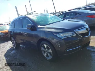 2014 Acura MDX with VIN 5FRYD4H20EB010314, listed as a IAAI auction lot 41454491 with 129,368 mi miles. Bid and sale history available at carsss.com. Image 1.