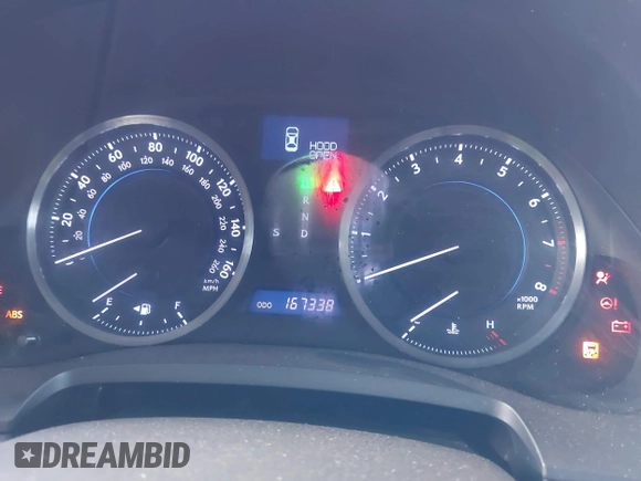 2011 Lexus IS 250 with VIN JTHBF5C23B2101542, listed as a IAAI auction lot 42044542 with 167,338 mi miles and . Bid and sale history available at DreamBid. Image 7.