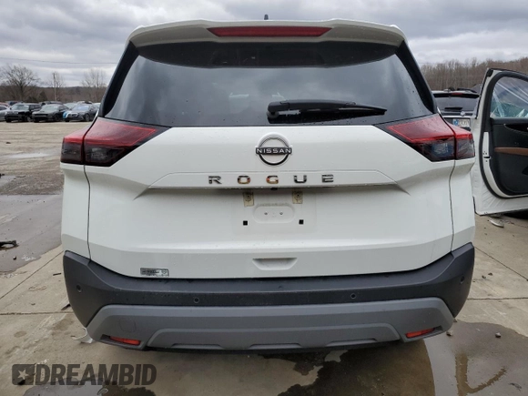 2023 Nissan Rogue S with VIN 5N1BT3AA7PC843755, listed as a Copart auction lot 47967785 with 44,277 mi miles and Salvage title. Bid and sale history available at DreamBid. Image 6.