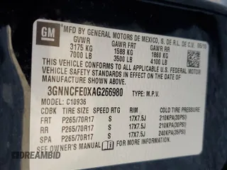 2010 Chevrolet Avalanche LT with VIN 3GNNCFE0XAG266980, listed as a Copart auction lot 69102634 with 40,978 mi miles and Salvage Title. Bid and sale history available at carsss.com. Image 12.