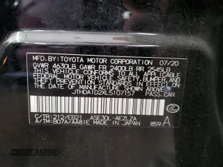 2020 Lexus IS 300 with VIN JTHDA1D2XL5107157, listed as a Copart auction lot 80091224 with 64,545 mi miles and Salvage title. Bid and sale history available at DreamBid. Image 13.