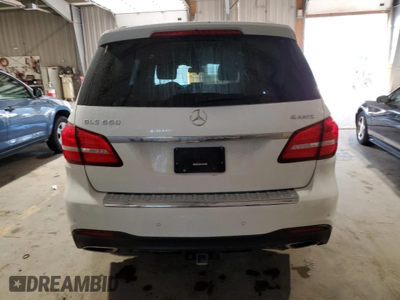 2017 Mercedes-Benz GLS 550 with VIN 4JGDF7DE0HA811541, listed as a Copart auction lot 74307404 with 119,812 mi miles and Salvage Title. Bid and sale history available at DreamBid. Image 6.