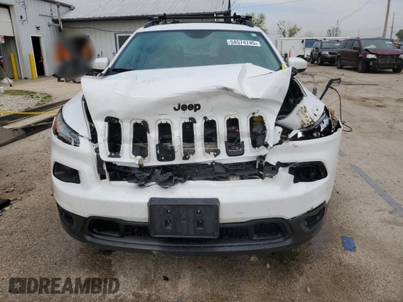 2017 Jeep Cherokee Latitude with VIN 1C4PJMCS9HW646789, listed as a Copart auction lot 54574745 with 103,537 mi miles and Salvage Title. Bid and sale history available at DreamBid. Image 5.