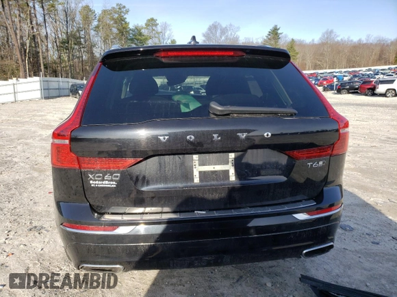 2018 Volvo XC60 Inscription with VIN YV4A22RL8J1016625, listed as a Copart auction lot 51474595 with 42,343 mi miles and Salvage Title. Bid and sale history available at carsss.com. Image 6.
