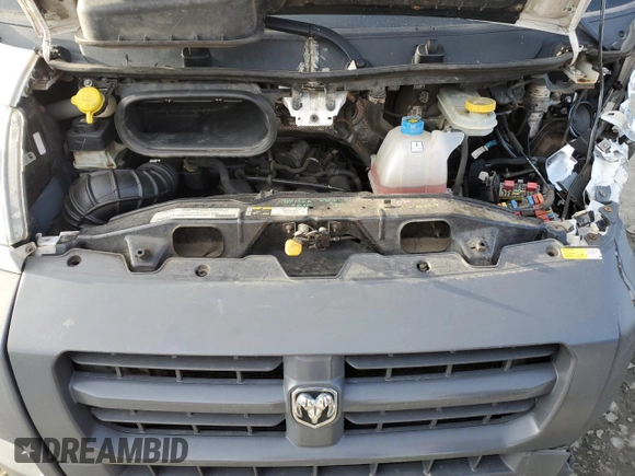 2017 Ram ProMaster Cargo with VIN 3C6TRVDG5HE549193, listed as a Copart auction lot 47240215 with 164,946 mi miles and Salvage Title. Bid and sale history available at carsss.com. Image 12.