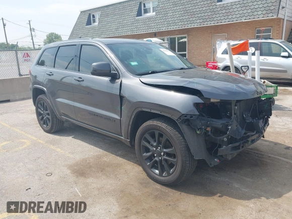 2018 Jeep Grand Cherokee Laredo E with VIN 1C4RJFAG7JC294905, listed as a IAAI auction lot 42452977 with 75,916 mi miles and . Bid and sale history available at DreamBid. Image 1.