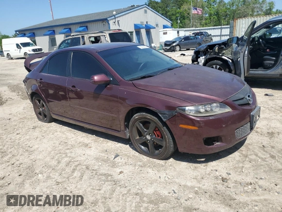 2008 Mazda 6 i Sport VE with VIN 1YVHP80C285M22738, listed as a Copart auction lot 52025935 with 281,656 mi miles and Salvage Title. Bid and sale history available at carsss.com. Image 4.