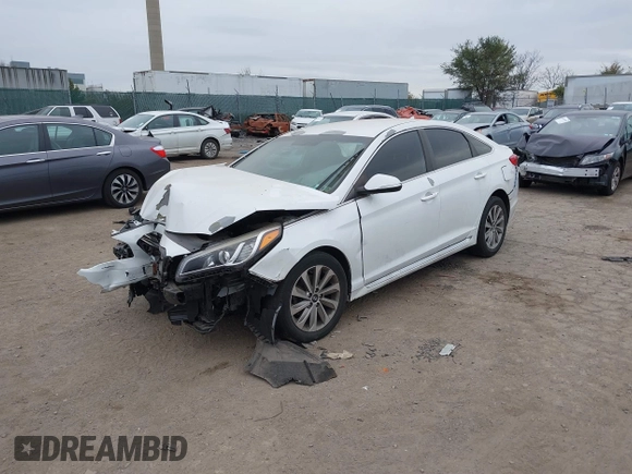 2015 Hyundai Sonata Sport with VIN 5NPE34AF4FH077344, listed as a IAAI auction lot 40833400 with 49,254 mi miles and . Bid and sale history available at DreamBid. Image 18.