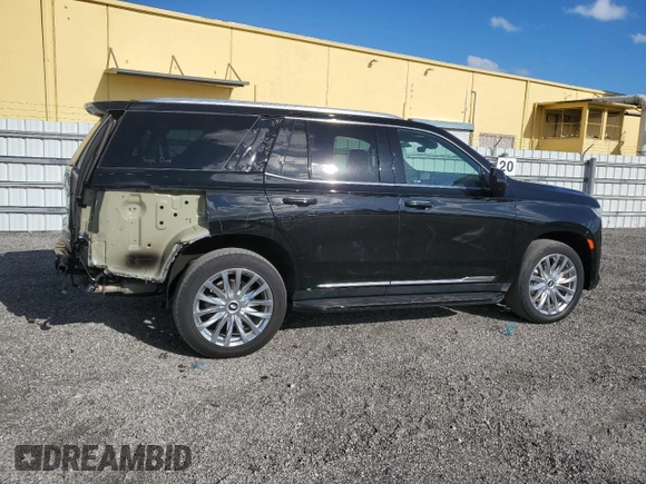 2023 Cadillac Escalade 4WD Premium Luxury z VIN 1GYS4BKL3PR236058, wystawiony jako Copart lot #46817095 z przebiegiem 53 089 mil mil oraz Tytuł czysty. Historia ofert i sprzedaży dostępna na DreamBid. Obrazek 3.