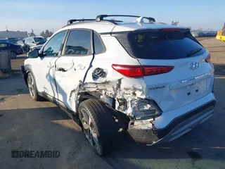 2020 Hyundai Kona Ultimate with VIN KM8K53A55LU556724, listed as a IAAI auction lot 41370388 with 23,651 mi miles. Bid and sale history available at carsss.com. Image 3.